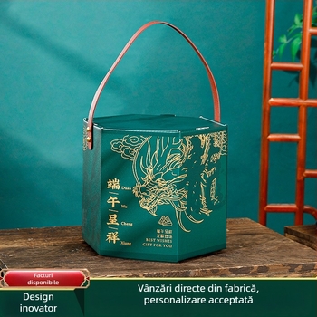 Cutie cadou Zongzi pentru Festivalul Dragon Boat, 2024, ambalaj portabil