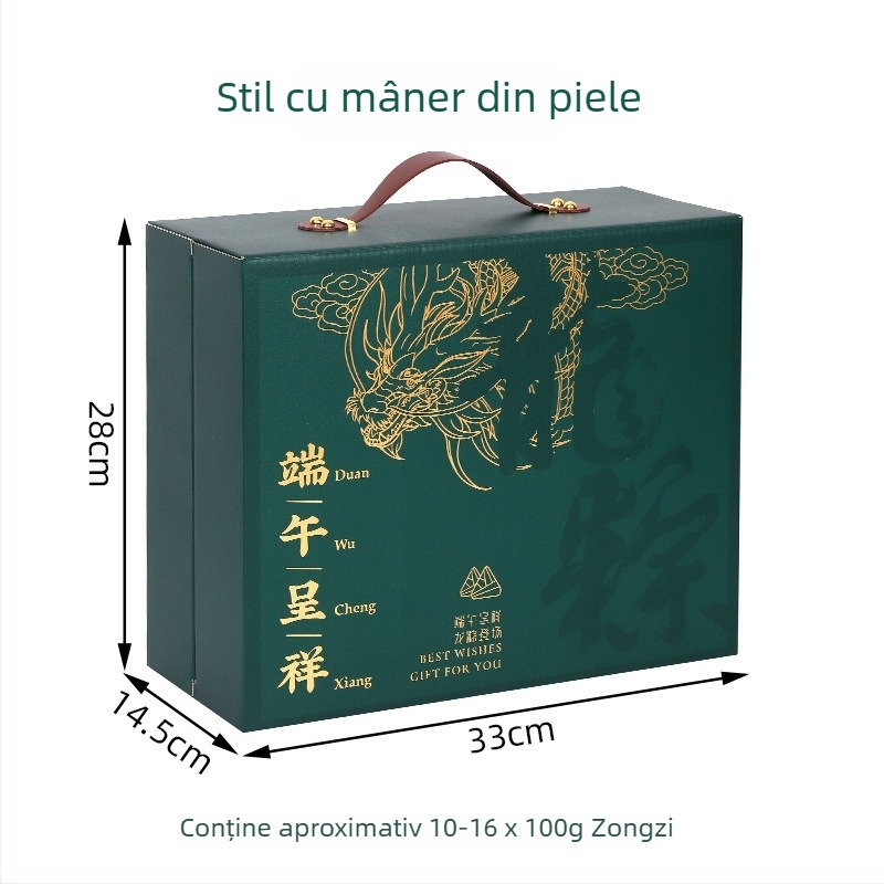Cutie cadou Zongzi pentru Festivalul Dragon Boat, 2024, ambalaj portabil