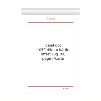 Grain caiet compact cu note lipicioase, note din hârtie de orez și pagini albe detașabile