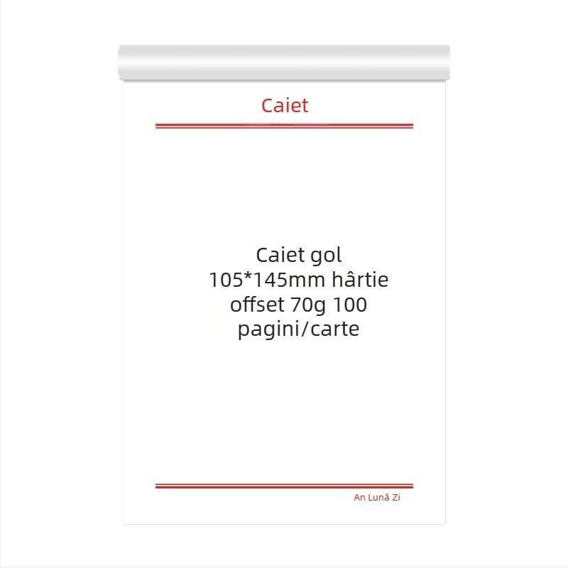 Grain caiet compact cu note lipicioase, note din hârtie de orez și pagini albe detașabile