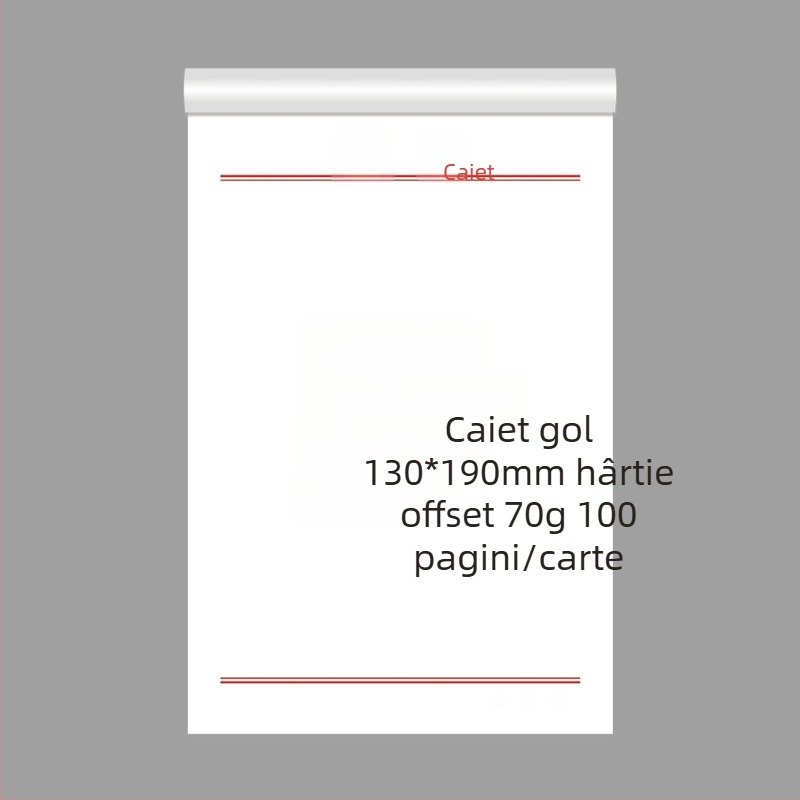 Grain caiet compact cu note lipicioase, note din hârtie de orez și pagini albe detașabile