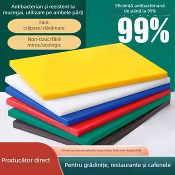 Placă de tăiat PE, alimentară, pentru bucătării casnice, comerciale și hoteliere; tocător îngroșat pentru fructe