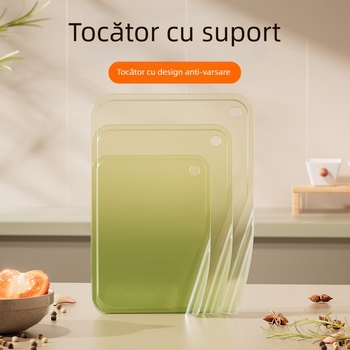 Tocător din plastic, creativ, rezistent la grăsimi, cu depozitare verticală, rezistent la umezeală și mucegai, ușor de curățat.