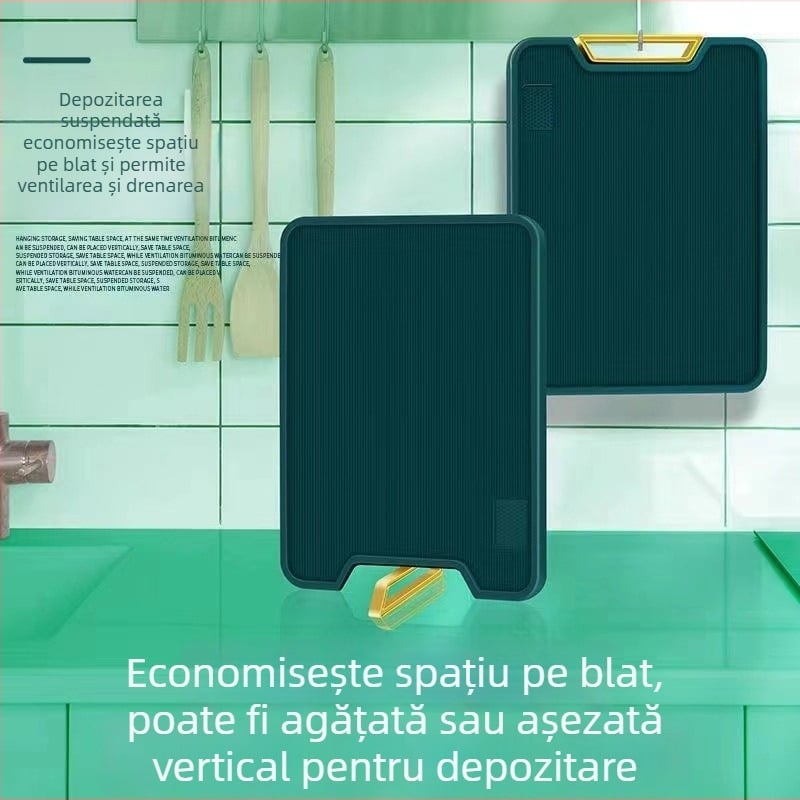 Tăietor de legume din pai de grâu și PP, antibacterian, rezistent la mucegai, pentru fructe și legume, utilizare casnică, cu construcție mai groasă