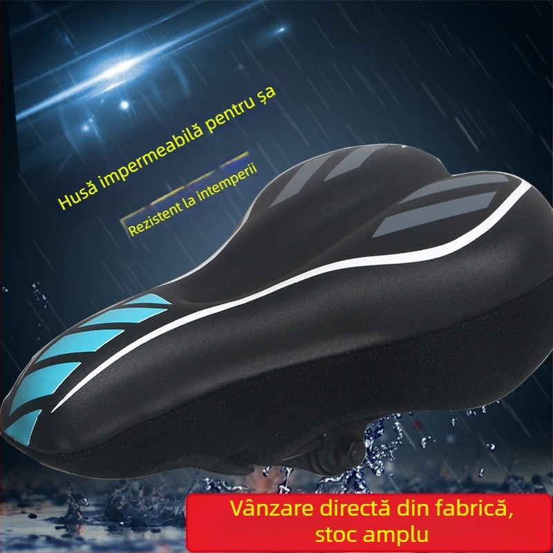 KHENG 611 husă pentru șa bicicletă din PU, impermeabilă, cu pernă din silicon, pentru bicicletă de munte