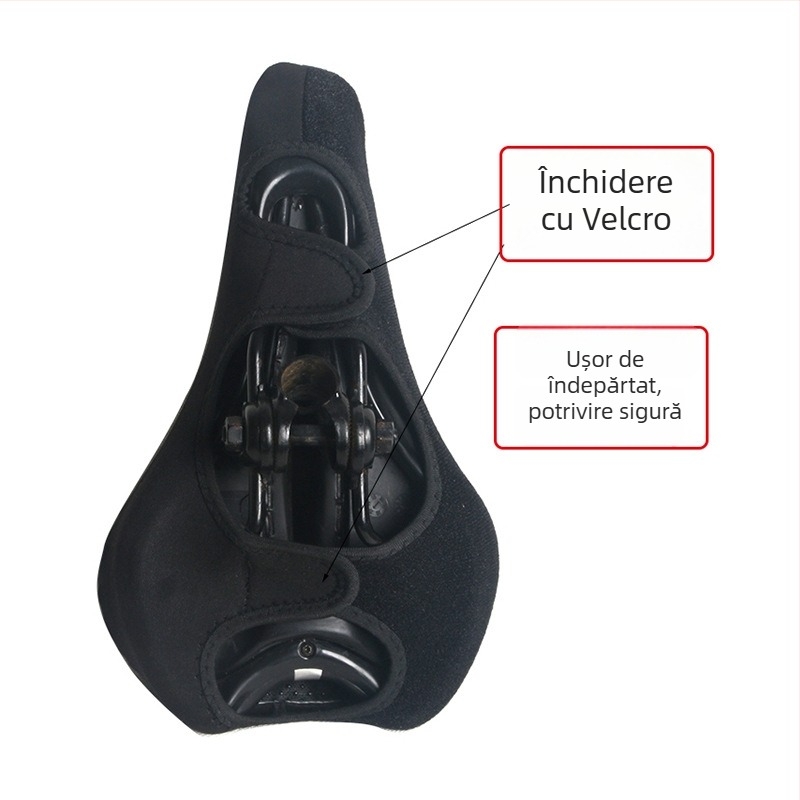 KHENG 611 husă pentru șa bicicletă din PU, impermeabilă, cu pernă din silicon, pentru bicicletă de munte