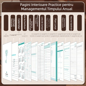 Four Seasons 2026 Planificator de calendar pentru un an întreg, caiet de notițe