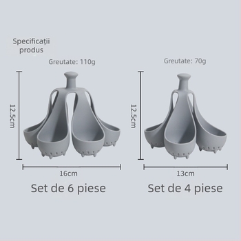 Tavă din silicon pentru ouă fierte, de grad alimentar, gadget de bucătărie, variante de culoare