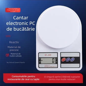 Cântar de bucătărie cu precizie pentru magazine de milk tea, cântar electronic compact pentru coacere și măsurarea alimentelor în grame, utilizare comercială