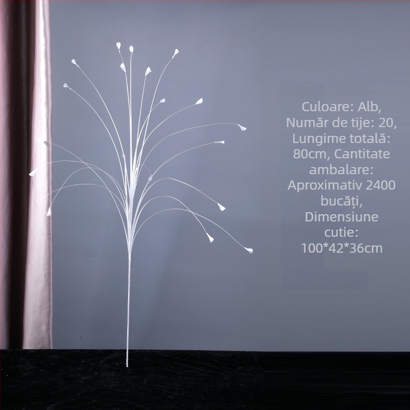 20 tulpini iarbă artificială paun pentru decor de nuntă, iarbă cu efect laser, iarbă coadă de Phoenix, iarbă artificială de artificii