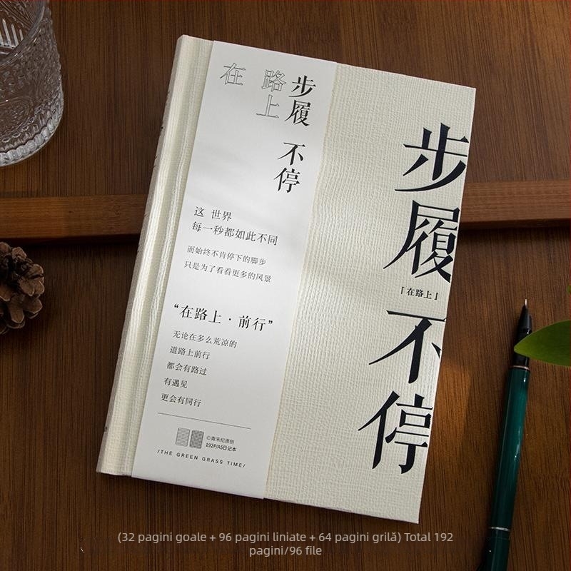 Qingheji jurnal creativ A5 gros – carnet minimalist literar, jurnal