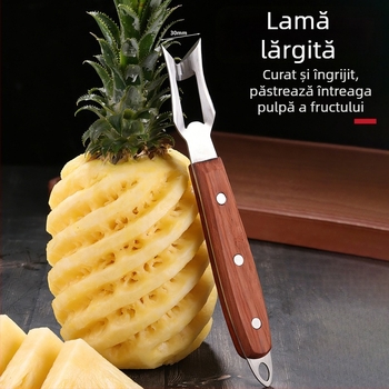 Instrument de scoatere a miezului de ananas pentru magazinele de fructe — dual‑use, tăiere rapidă, din oțel inoxidabil 304