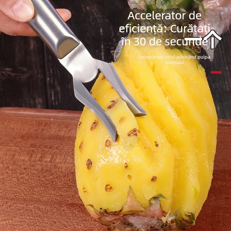 Instrument de scoatere a miezului de ananas pentru magazinele de fructe — dual‑use, tăiere rapidă, din oțel inoxidabil 304