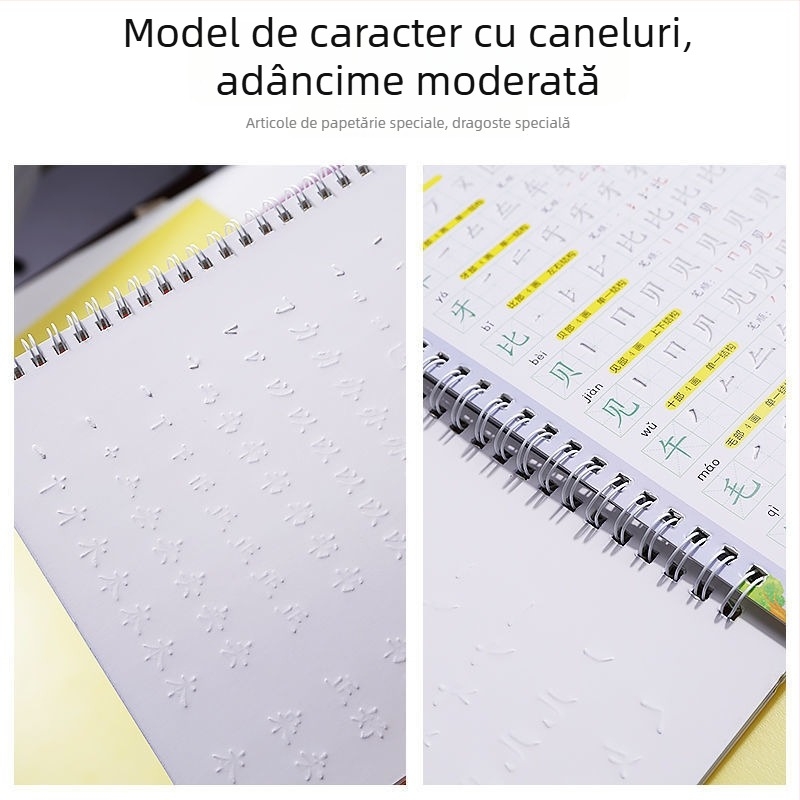 Carte de exerciții pentru începători: ordinea trasării liniilor, caractere chineze de bază, cifre și Pinyin pentru preșcolari