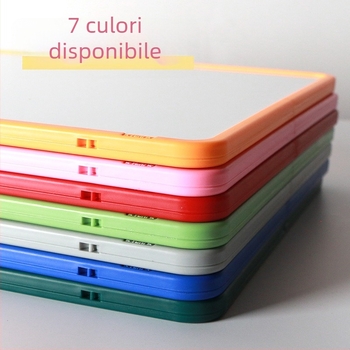 Funi tablă magnetică de scris, dublă față, montaj pe perete cu suport, culoare variată, pentru învățare acasă a copiilor