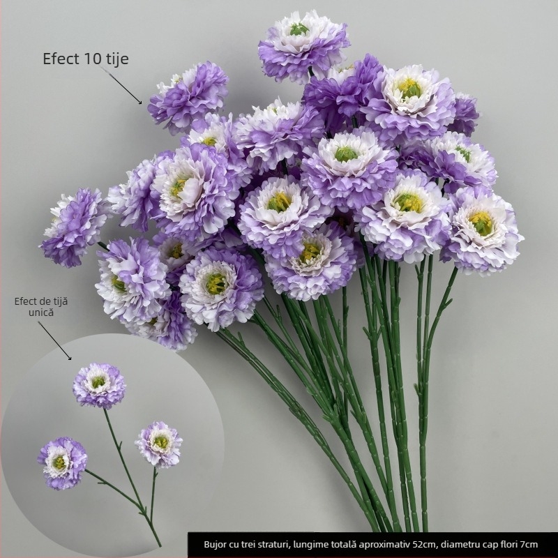 Floare artificială de bujor din mătase pentru decor de nuntă, decor de tavan și aranjament floral