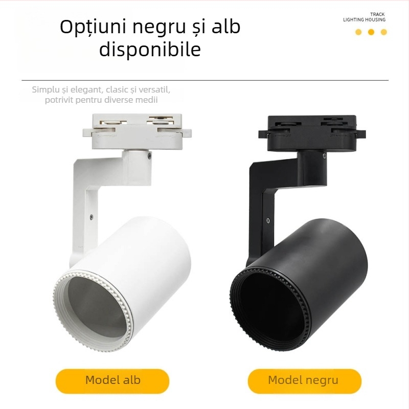 Kit suport LED track PAR20 – carcasă mare dreptunghiulară pentru expoziții comerciale