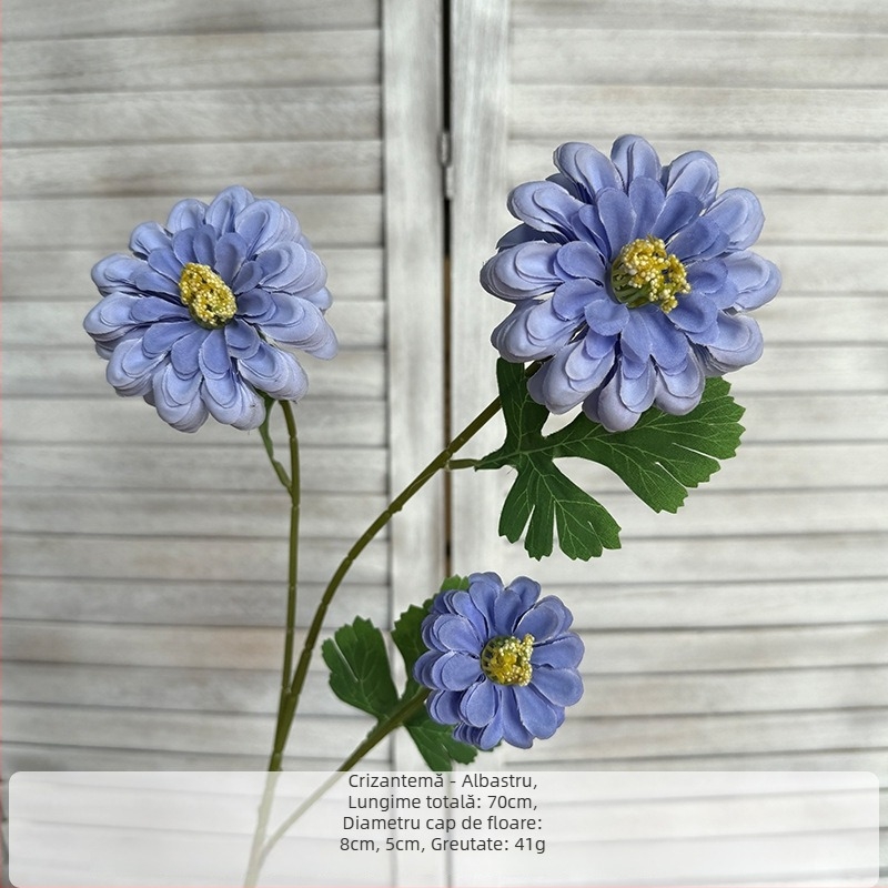 Buchet artificial cu trei flori de calendulă din mătase pentru decor de nuntă, aranjament de scenă și alee