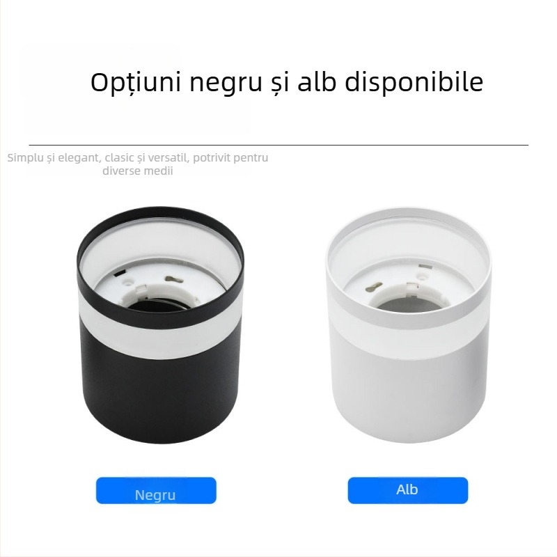 Corp LED pentru montaj pe suprafața plafonului – downlight pentru living, hol, dormitor – instalare fără găuri