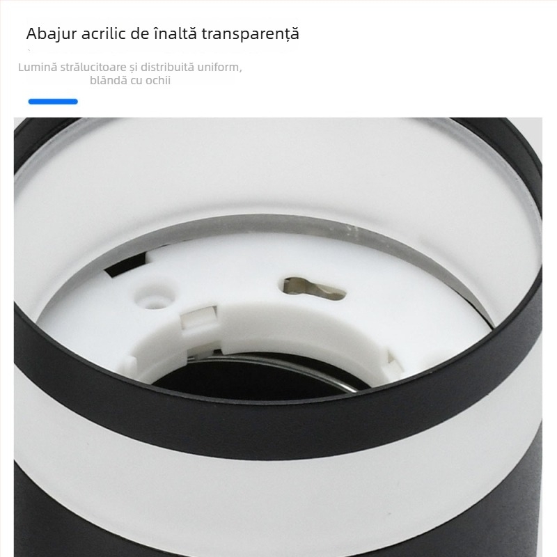 Corp LED pentru montaj pe suprafața plafonului – downlight pentru living, hol, dormitor – instalare fără găuri