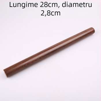 Rulou de aluat din lemn de abanos pentru foi de aluat, rolă de bucătărie din lemn masiv, dimensiuni mari și mici.