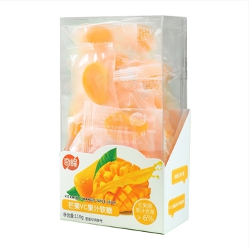 Qifeng gumă cu vitamina C: jeleuri cu mango, bomboane cu piersică albă, dulciuri din fructe pentru copii QQ bomboane
