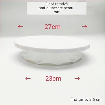 Suport rotativ pentru decorarea prăjiturilor, în formă de lotus, cu rulment, antiderapant pentru uz casnic