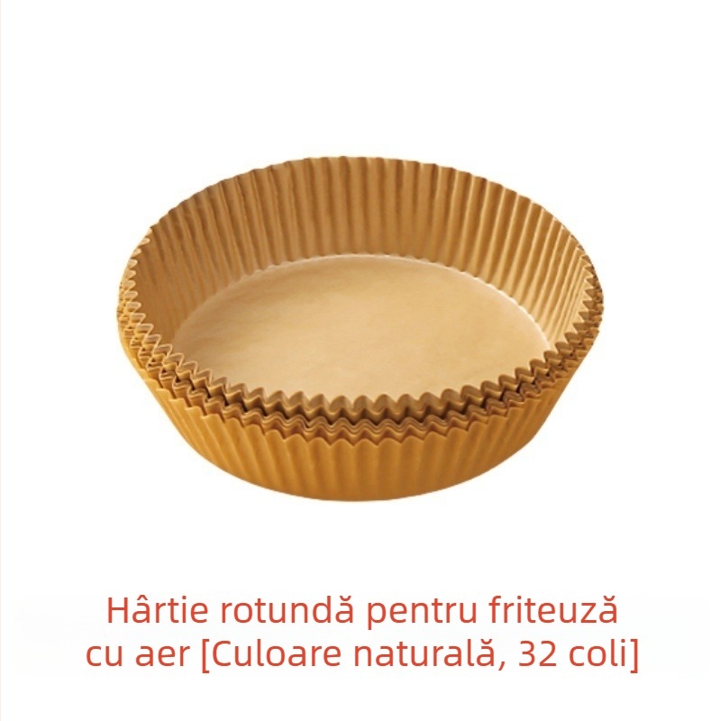Hârtie pentru friteuză cu aer – absorbantă de grăsime, antiaderentă, rotundă, rezistentă la temperaturi înalte, pernă de copt