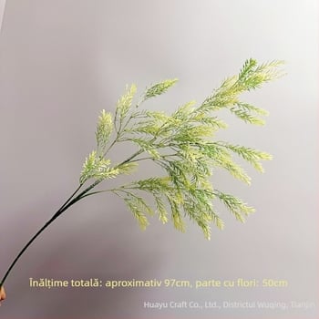 Plantă artificială stratificată, aurie, pentru decor interior, decorațiune de living, decor de nuntă cu salcie aurie