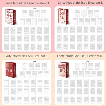 55 materiale de scriere pentru școala primară, exercițiu de imitare — set de cărți poștale de artă impermeabile