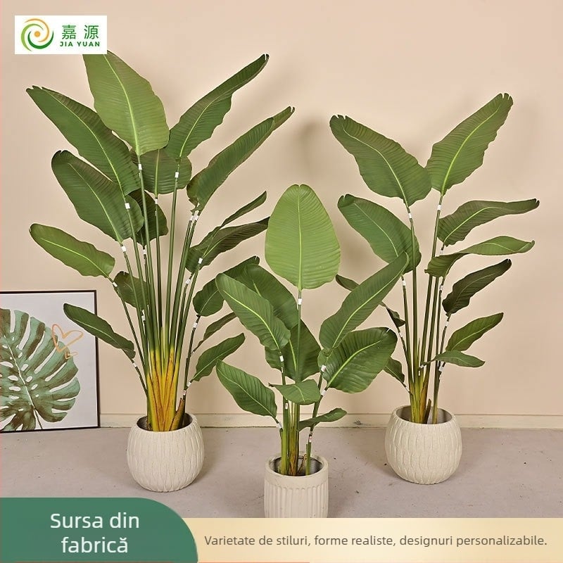 Plantă artificială mare pentru sufragerie, palmier decorativ de interior, arbore în ghiveci pe podea