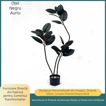 Plantă artificială mare în ghiveci, Black Diamond, decor lux pentru living