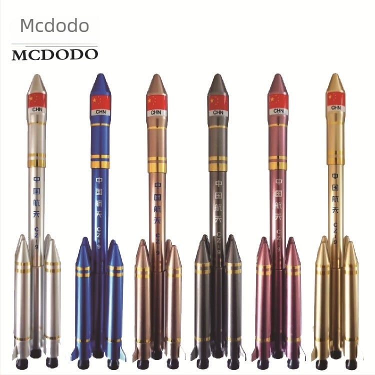 Stilou în formă de rachetă, cu sac de cerneală detașabil – design creativ pentru elevi