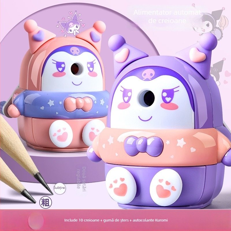 Kulomi Sanrio ascuțitoare de creioane - din lemn, manuală, pentru elevi din învățământ primar