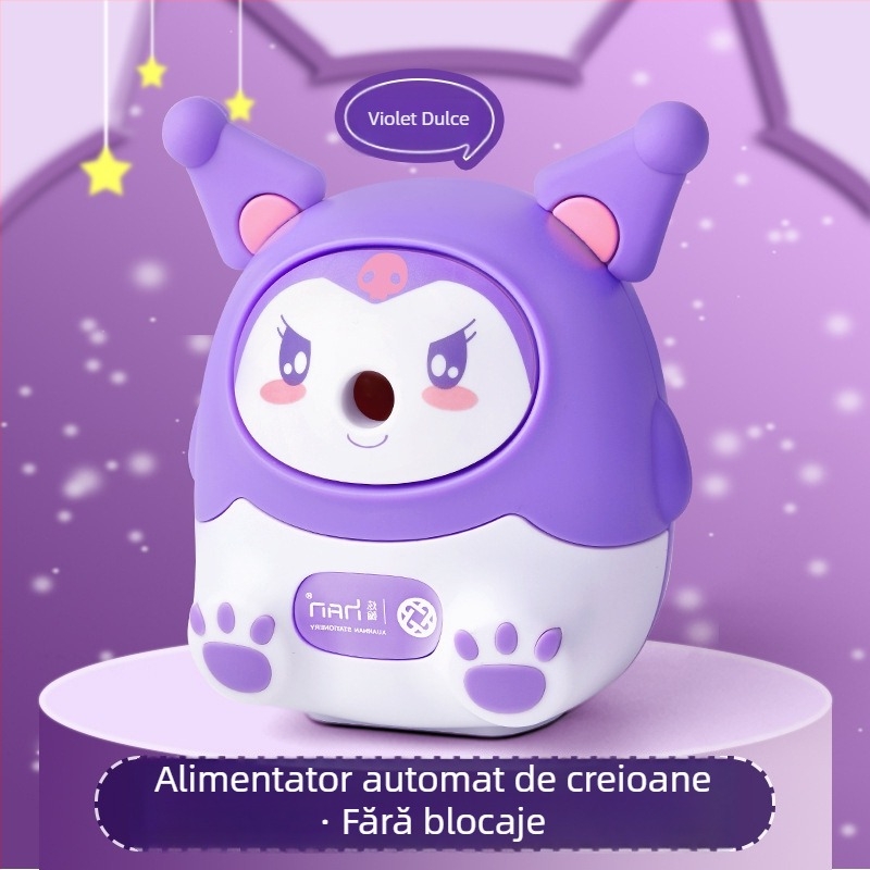 Kulomi Sanrio ascuțitoare de creioane - din lemn, manuală, pentru elevi din învățământ primar