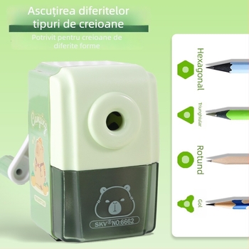 Capybara ascuțitor de creioane pentru copii, manual, design desen animat