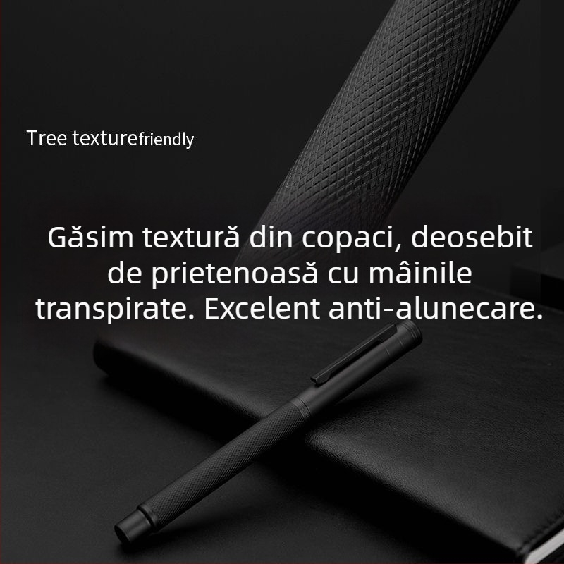 Set cadou stilou Black Forest, corp metal, model Black Warrior, pentru caligrafie, birou și elevi