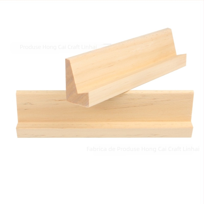 Bază din lemn de pin cu benzi de litere — suport decorativ DIY multifuncțional