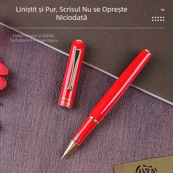 Eternal Life 9600 Fu Yi pensă cu vârf curbat pentru adulți, stilou de caligrafie de birou premium și stilou de semnătură, cadou de sărbătoare