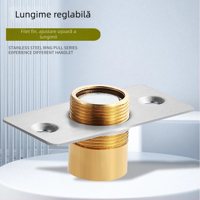 Zăvor magnetic din oțel inoxidabil pentru uși din lemn ascunse, mecanism superior reglabil, magnet de închidere pentru ușă KTV