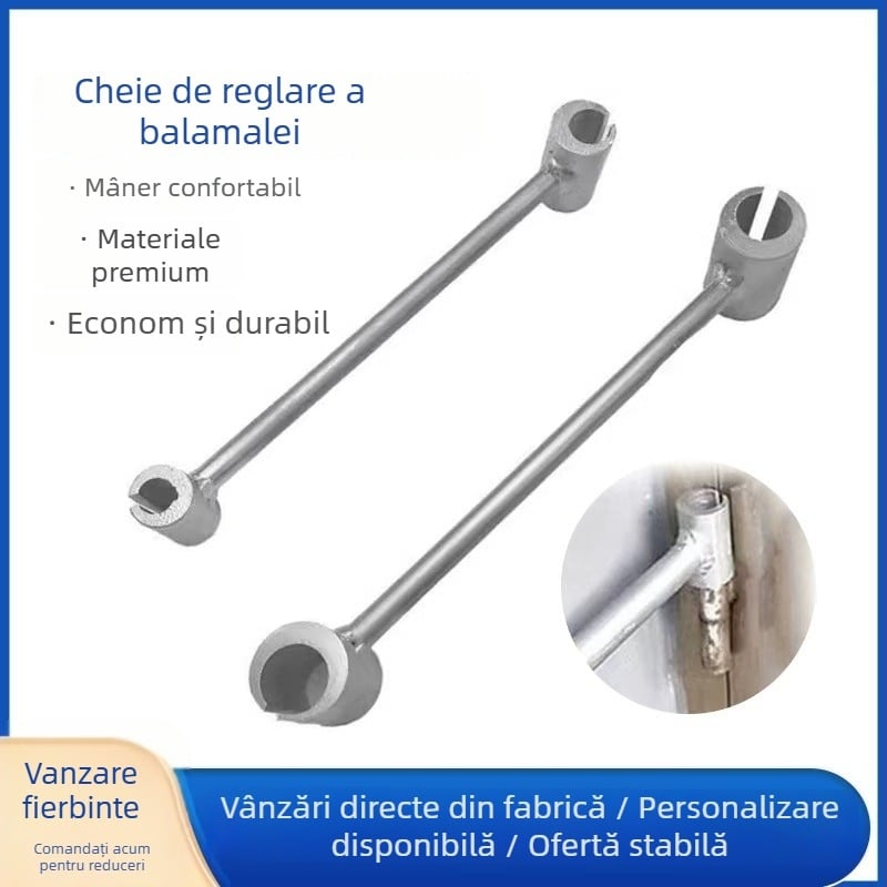 Unealtă de reglare a spațiului dintre ușă și balamale și aliniere a balamalelor pentru uși antifurt cu balamale în formă de steag