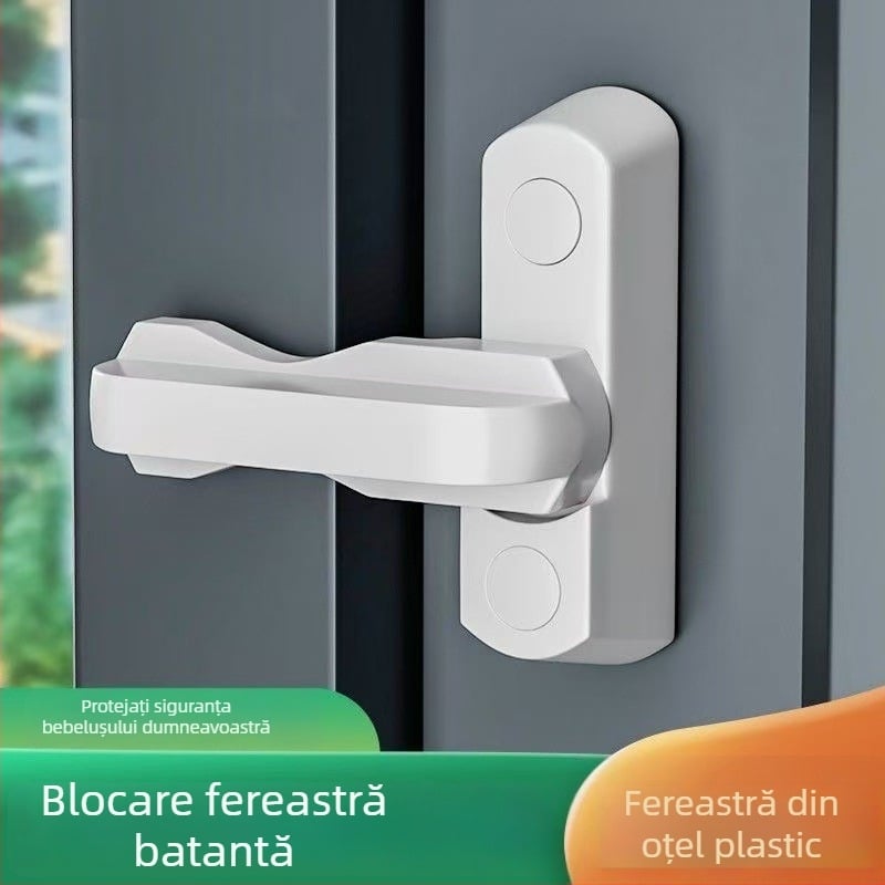 Încuietoare anti-furt pentru ferestre batante, din plastic-otel gros