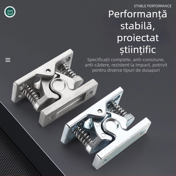 Încuietoare greu pentru ușă cu opritor cu arc, model HGT10-65