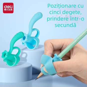Deli VC504 corector de priză a creionului cu cinci degete pentru elevi
