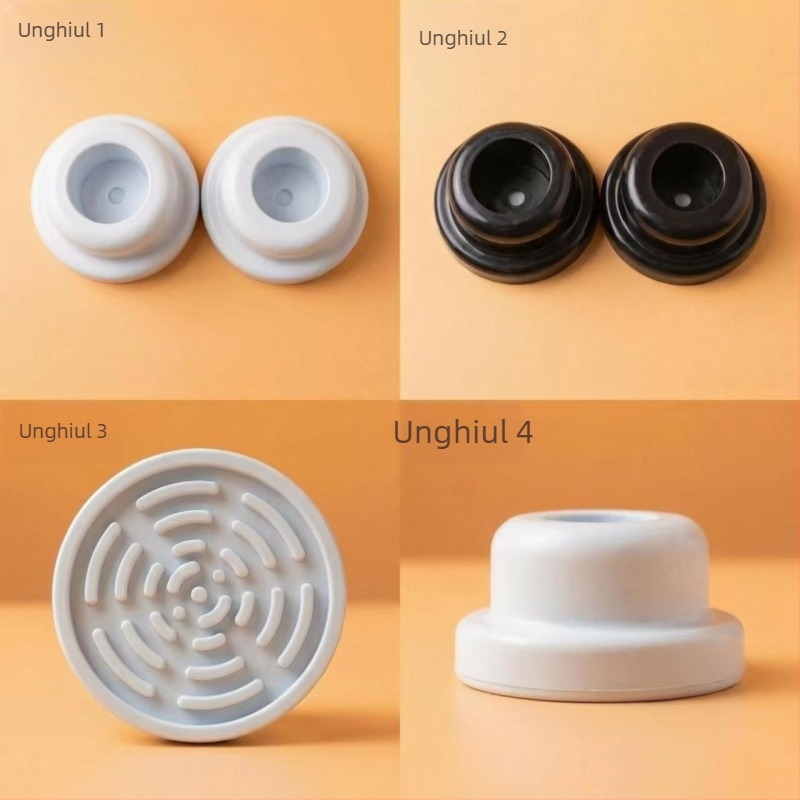 Bază telescopică pentru bara de duș cu anti-alunecare, kit cu 2 capace finale pentru conducte de 25 mm și 22 mm, polipropilenă, negru/alb, stil modern minimalist