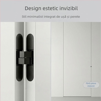Balama ascunsă, reglabilă tridimensional pentru ușa din lemn, deschidere spre exterior, aliaj de zinc