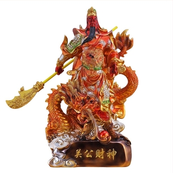 Statuetă a Zeului Bogăției în stil chinezesc, pentru cult acasă și recepție a firmei