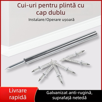 Cardland Cuie invizibile 008 pentru plinte – oțel laminat la rece, galvanizat, pentru garderobă, stil modern minimalist