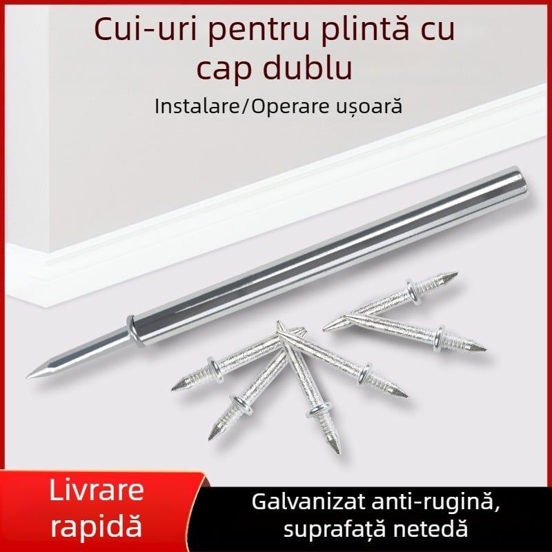 Cardland Cuie invizibile 008 pentru plinte – oțel laminat la rece, galvanizat, pentru garderobă, stil modern minimalist