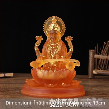 Statuetă din rășină a zeiței Saraswati pentru decor de casă